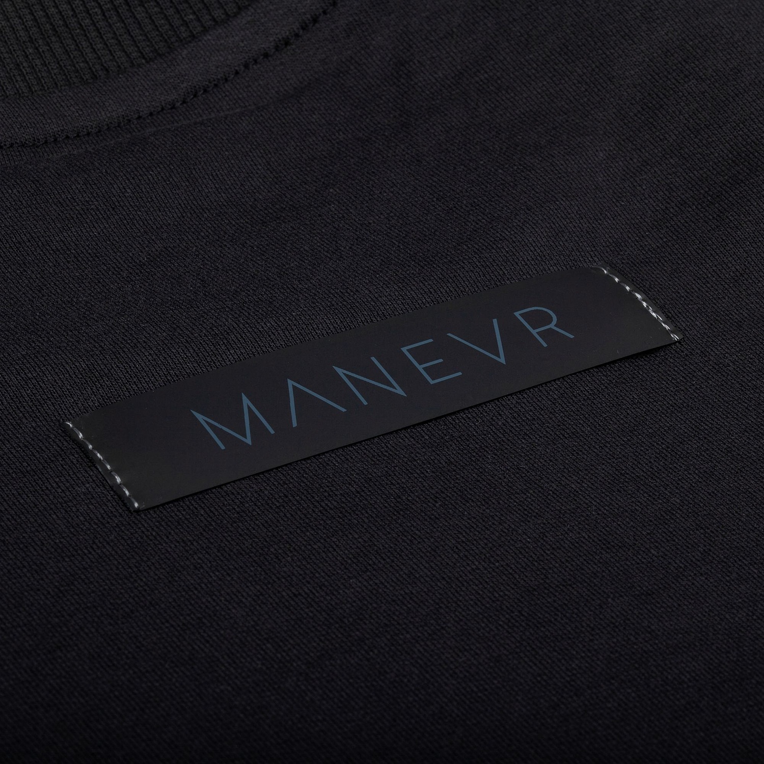 Свитшот унисекс Vozduh, черный с логотипом