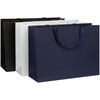 Пакет бумажный Manilla L, синий с логотипом