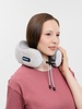 Дорожная подушка-массажер inRelax, ver.2, серая с логотипом