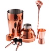 Набор для приготовления коктейлей Pourpour, медный с логотипом