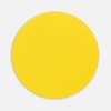 Наклейка тканевая Lunga Round, M, желтая с логотипом