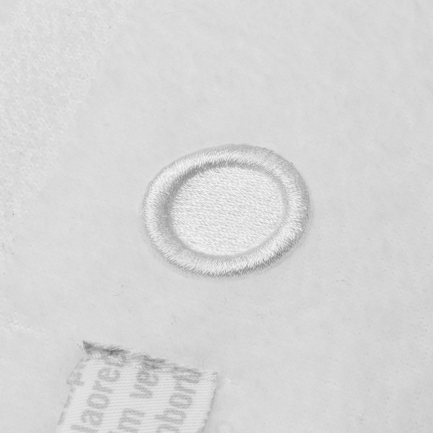 Худи флисовое унисекс Manakin, белое с логотипом