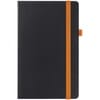 Ежедневник Ton, недатированный, черный с оранжевым с логотипом