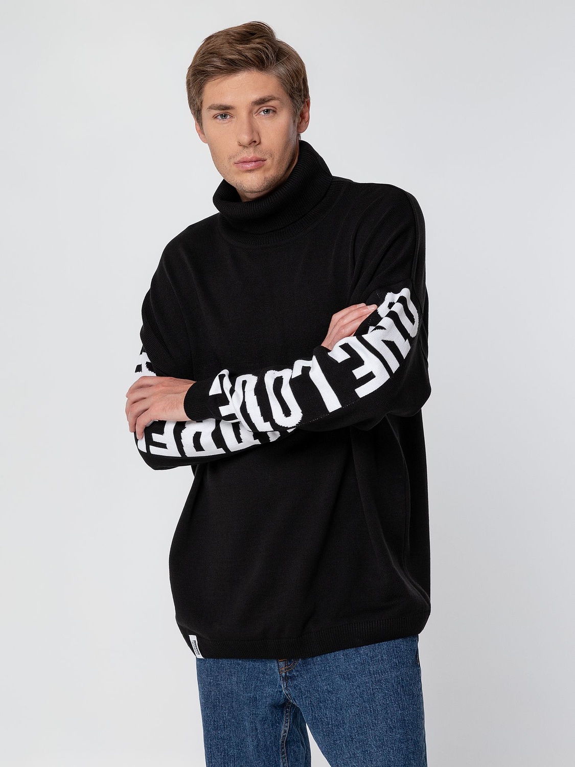 Свитер оверсайз на заказ Tricksy Net, акрил с логотипом