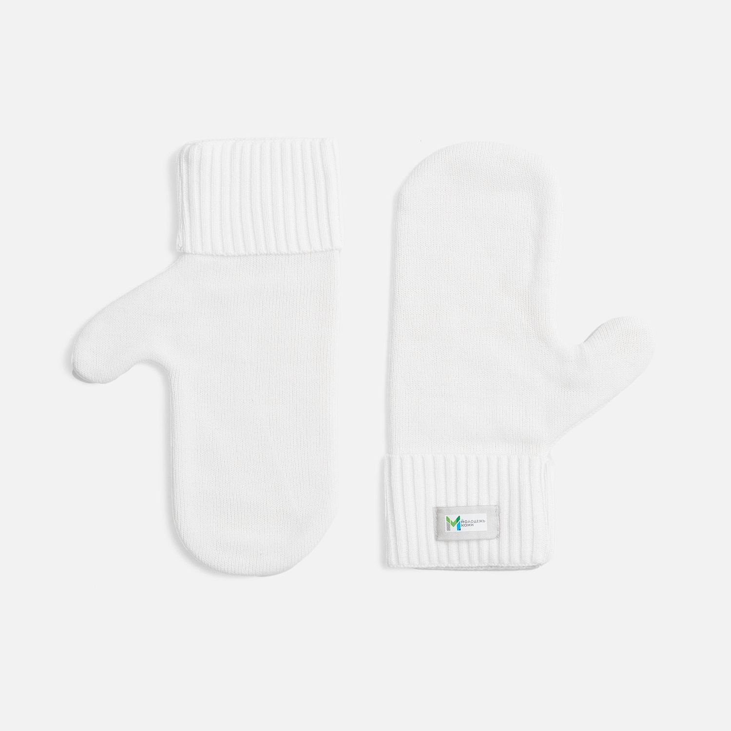 Лейбл тканевый Epsilon, XXS, светло-серый с логотипом