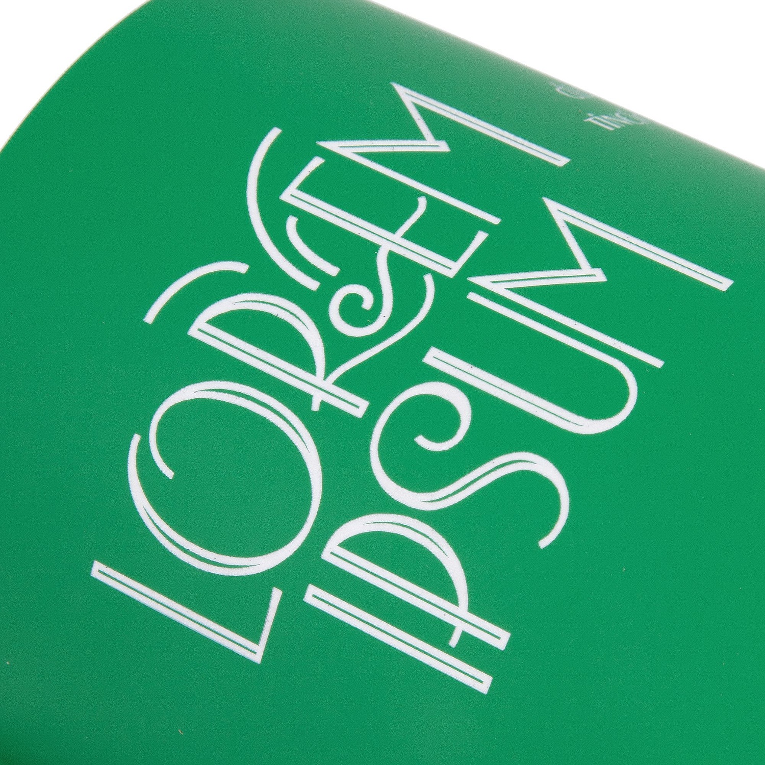 Кружка StopSpot с покрытием софт-тач, зеленая с логотипом