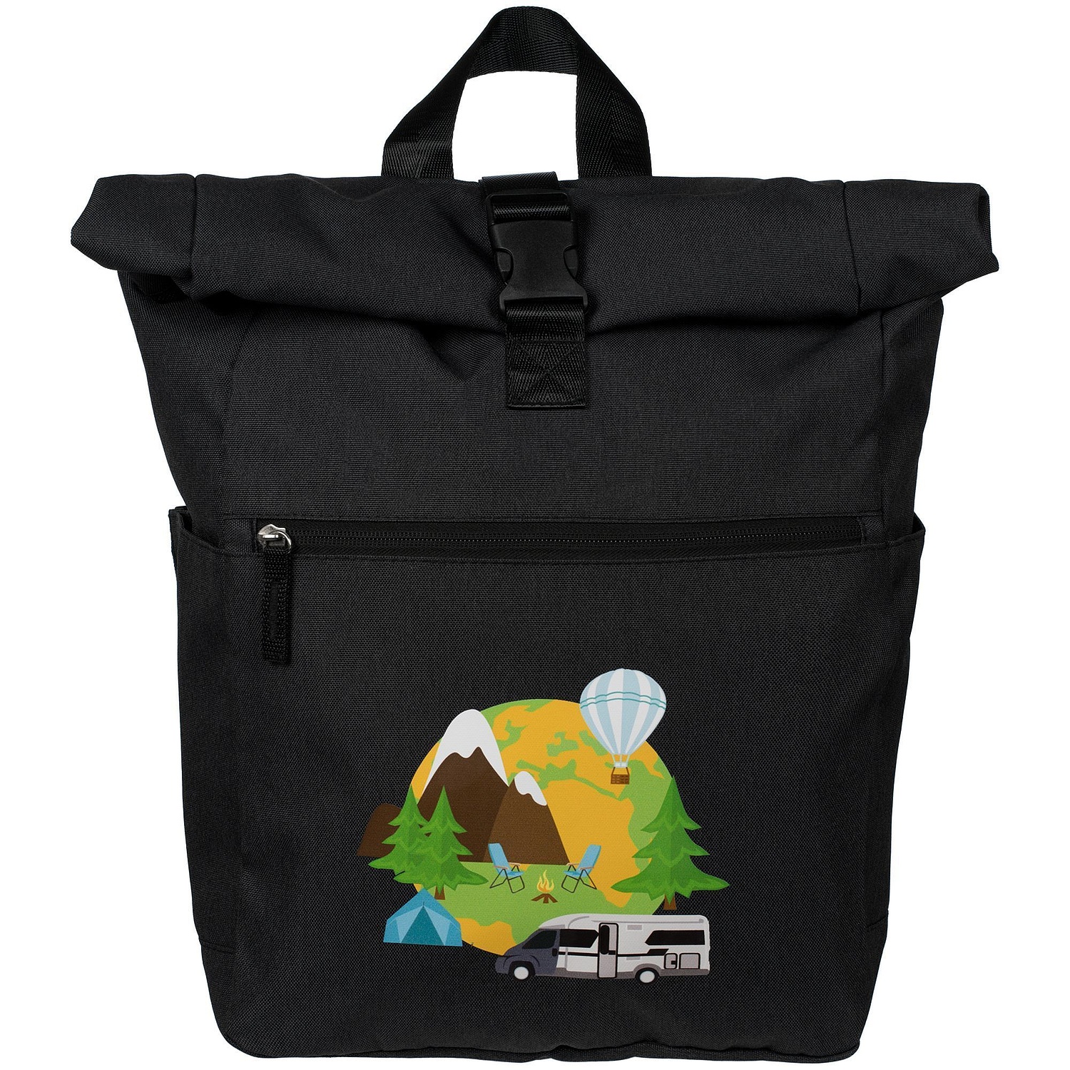 Рюкзак Packmate Roll, синий с логотипом