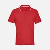 Рубашка поло унисекс Palermo, красная с белым, размер XL
