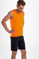 Майка мужская Sporty TT Men, белая с логотипом
