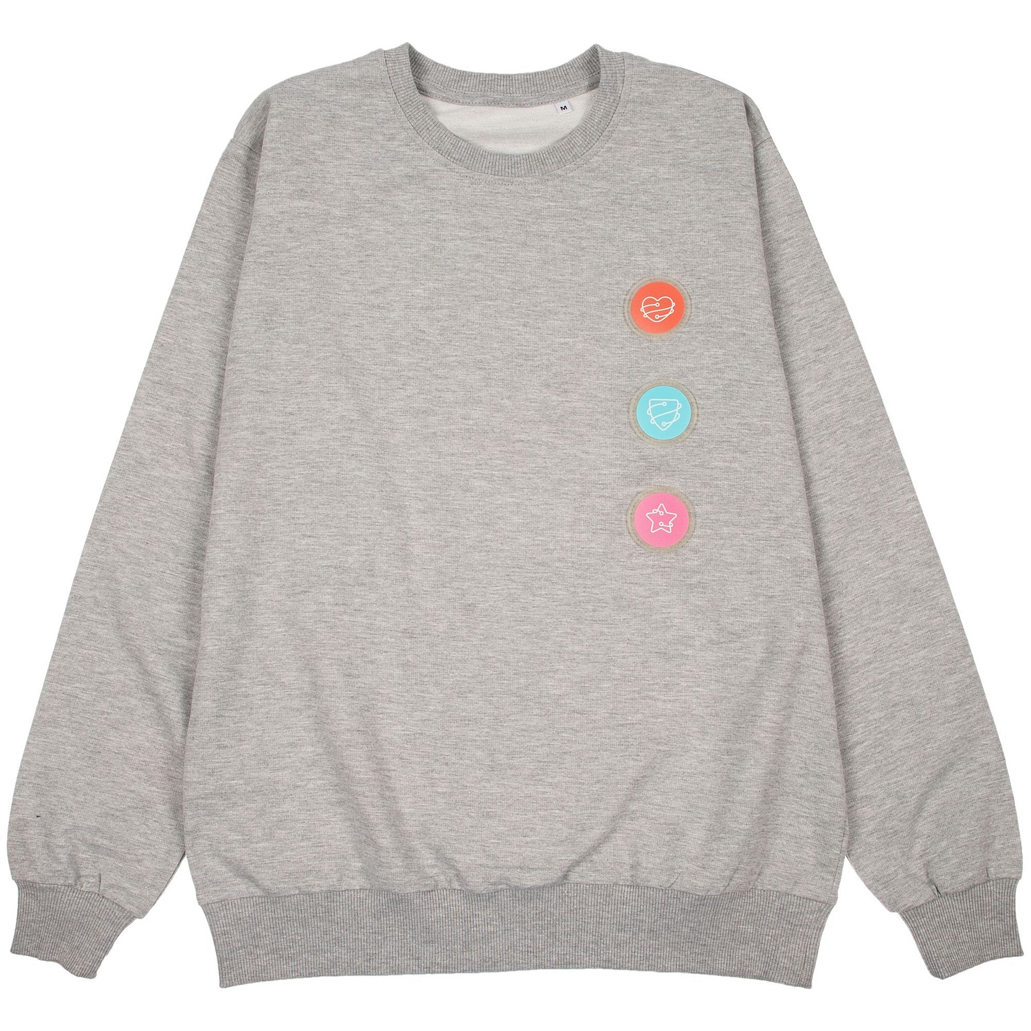 Толстовка Unit Toima, серый меланж с логотипом