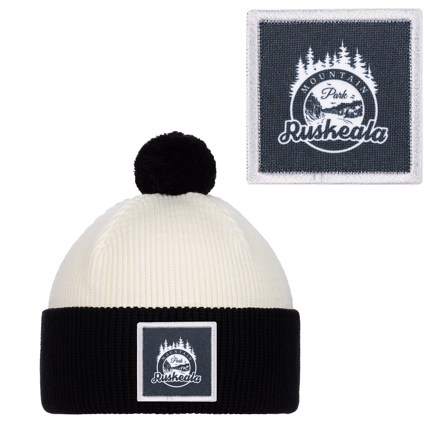 Набор Snappy, белый с черным с логотипом