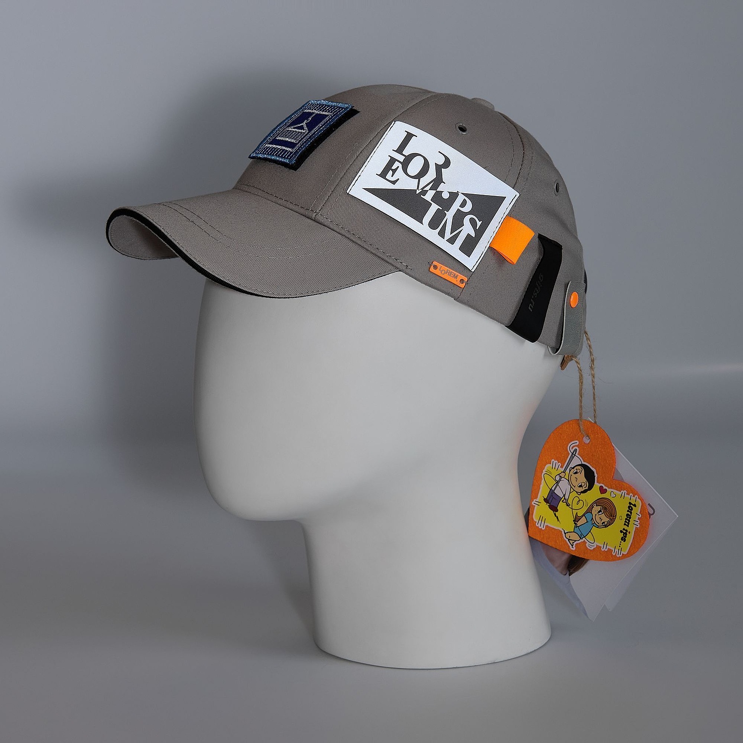 Бейсболка Canopy, фиолетовая с белым кантом с логотипом