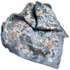 Платок Etincelle Silk, серо-голубой с логотипом