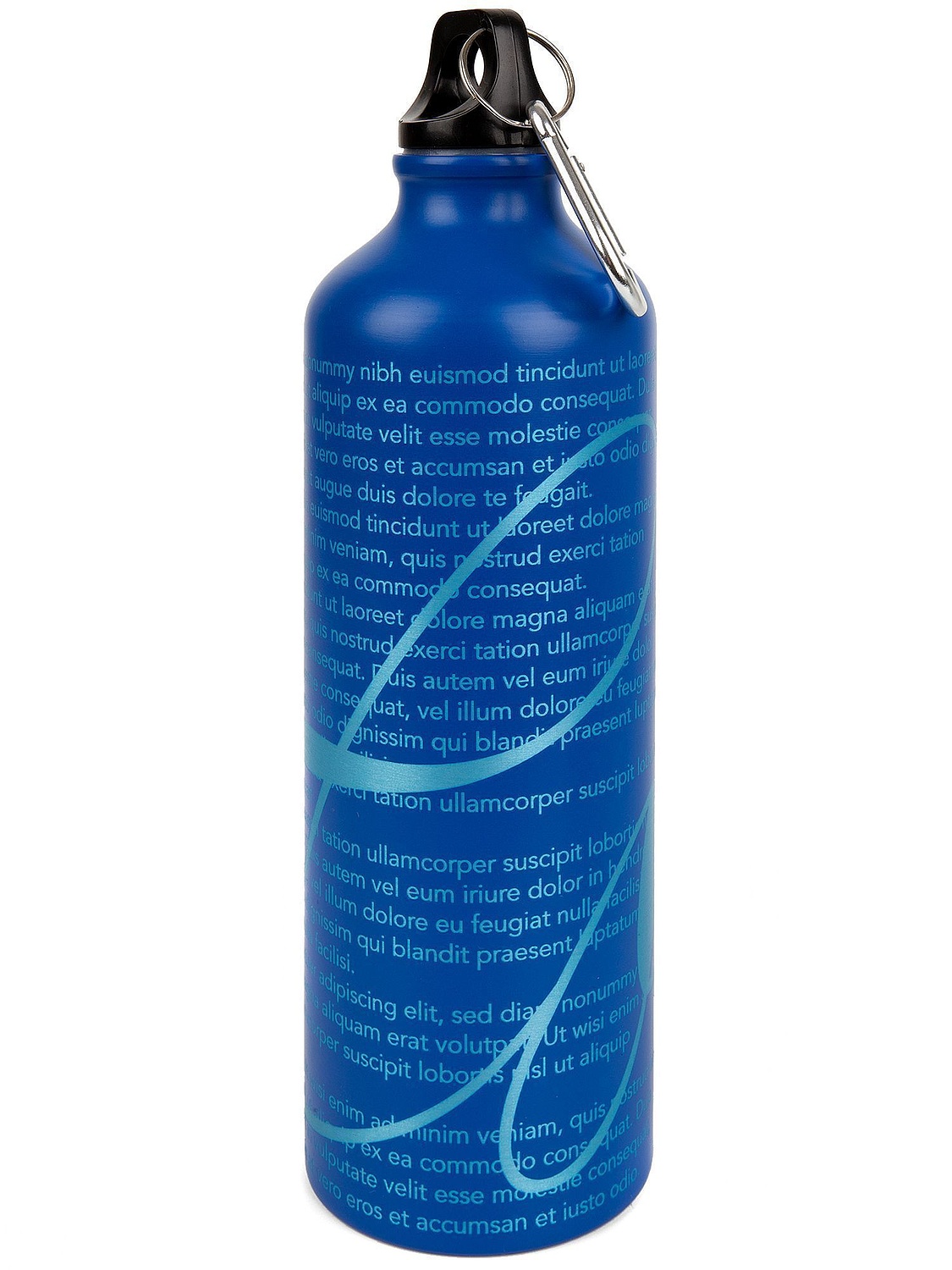 Бутылка для воды Funrun 750, синяя с логотипом