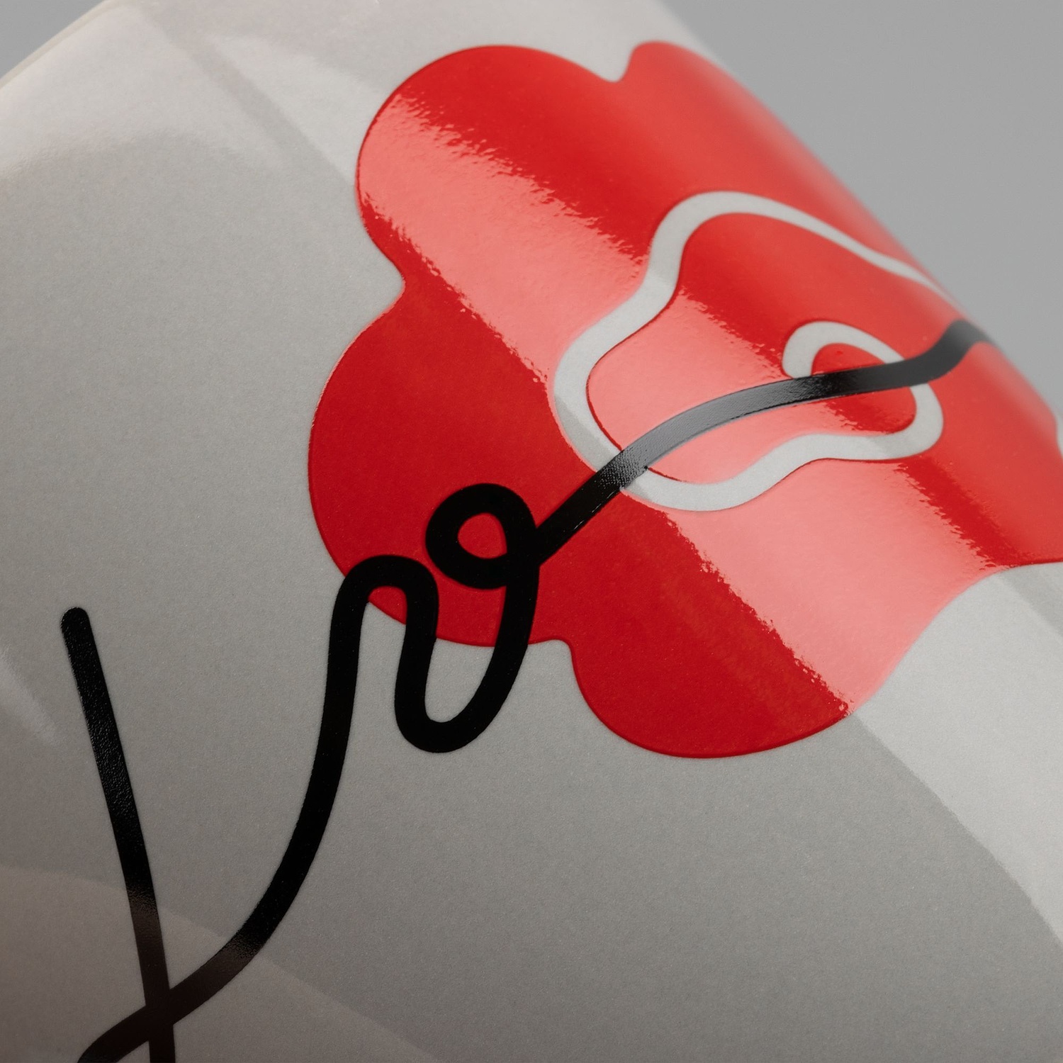 Кружка Valotti Medio, серая с логотипом