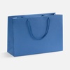 Пакет бумажный Ample Thin M, светло-синий с логотипом
