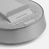 Bluetooth-колонка с беспроводной зарядкой и часами netEnergy, серая с логотипом