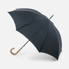 Зонт-трость Commissioner, черный с логотипом