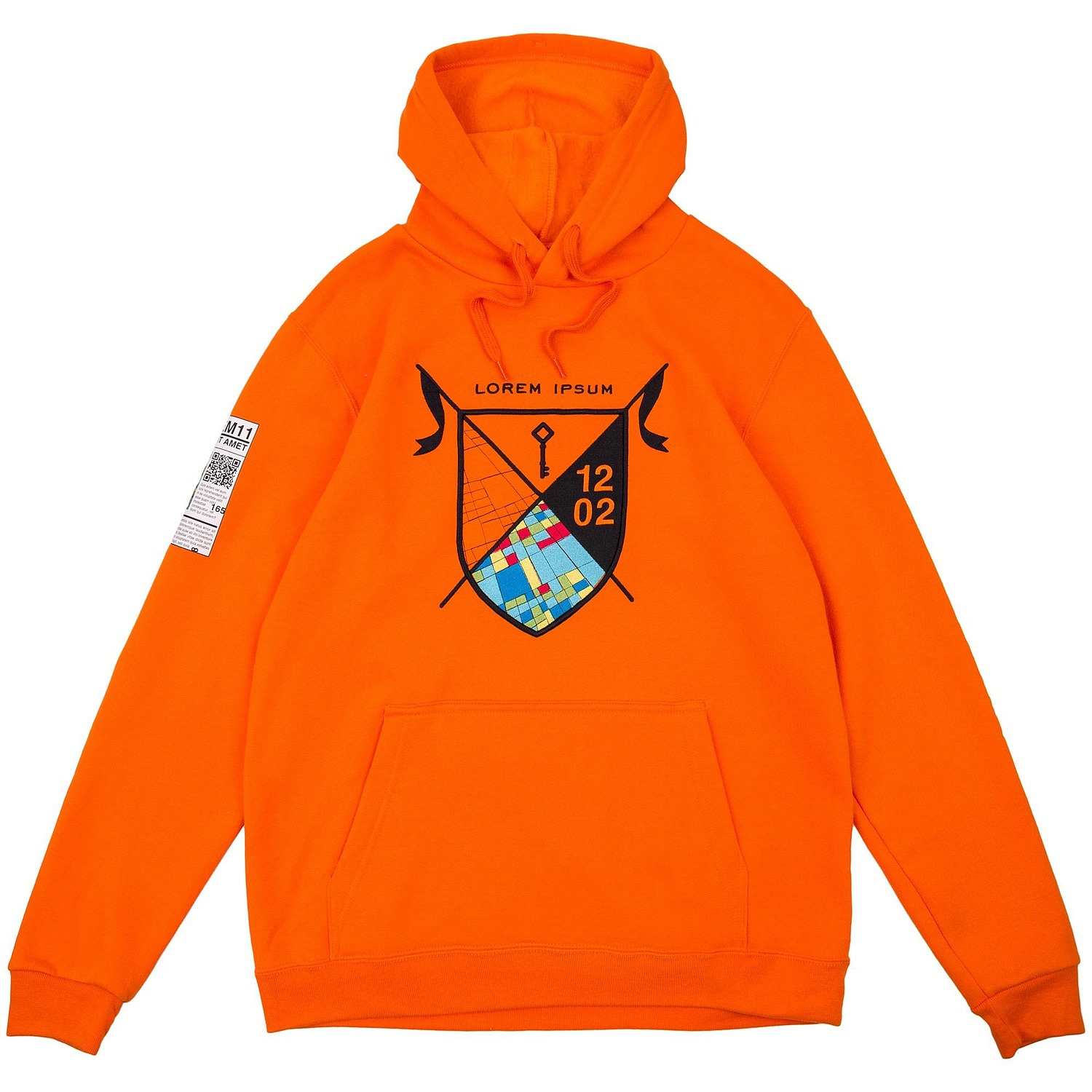 Толстовка с капюшоном Snake II красная с логотипом