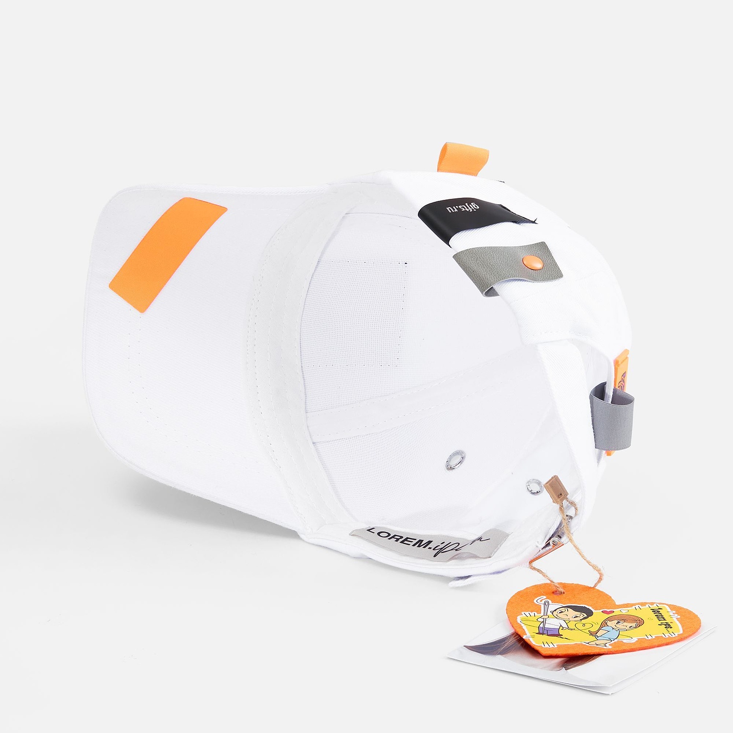 Бейсболка детская Capture Kids, белая с логотипом