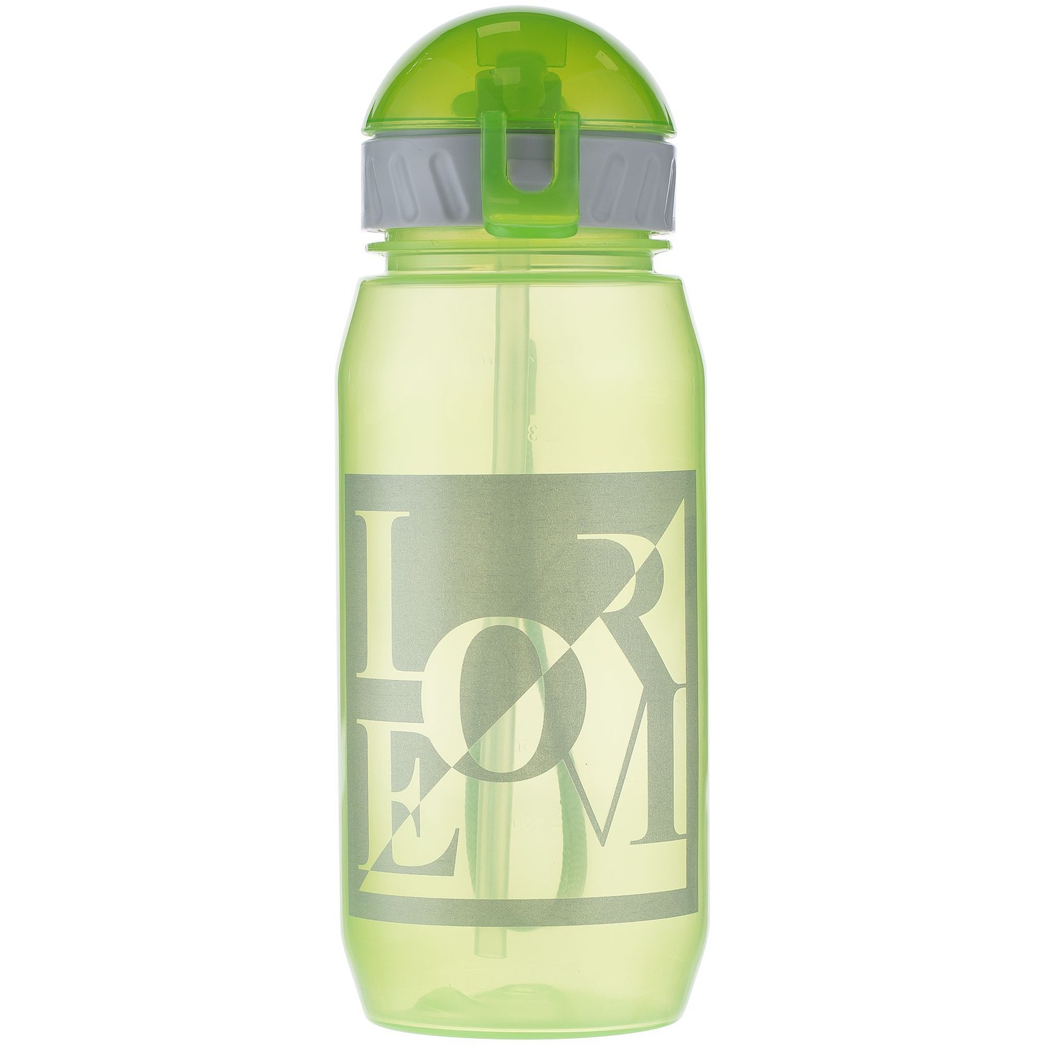 Бутылка для воды Aquarius, зеленая с логотипом