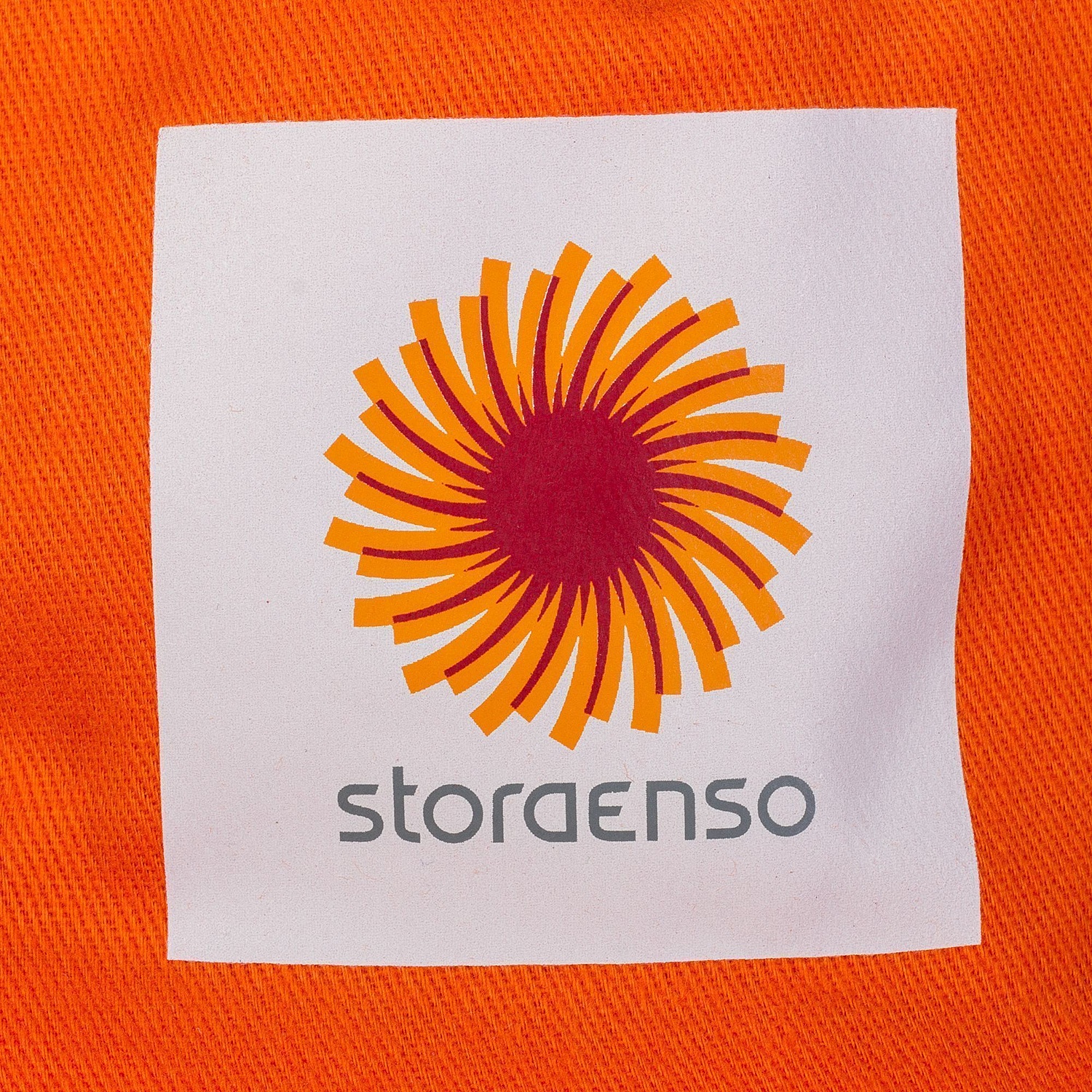 Панама Summer двусторонняя, оранжевая с серым с логотипом