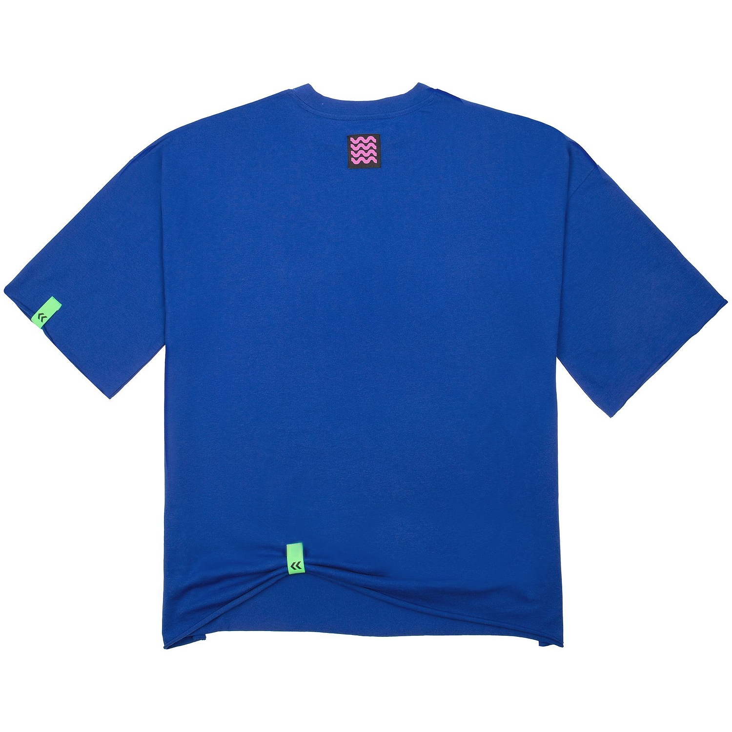 Футболка унисекс оверсайз T1, синяя с логотипом
