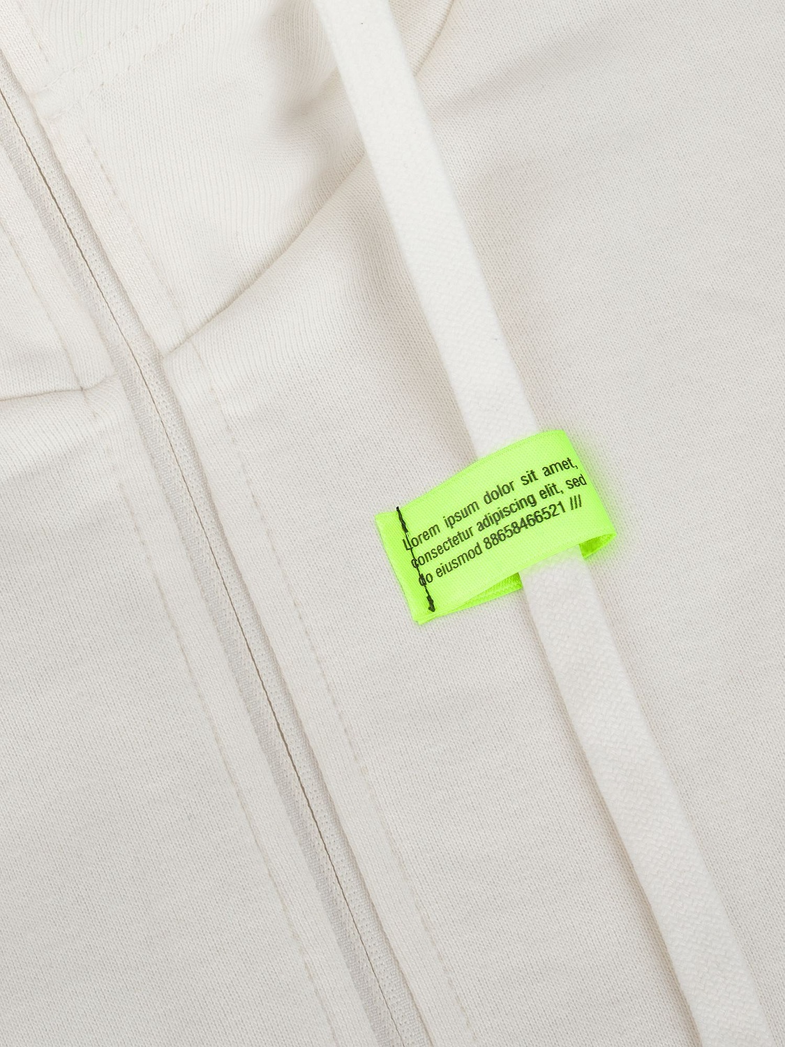 Толстовка унисекс H3, молочно-белая с логотипом