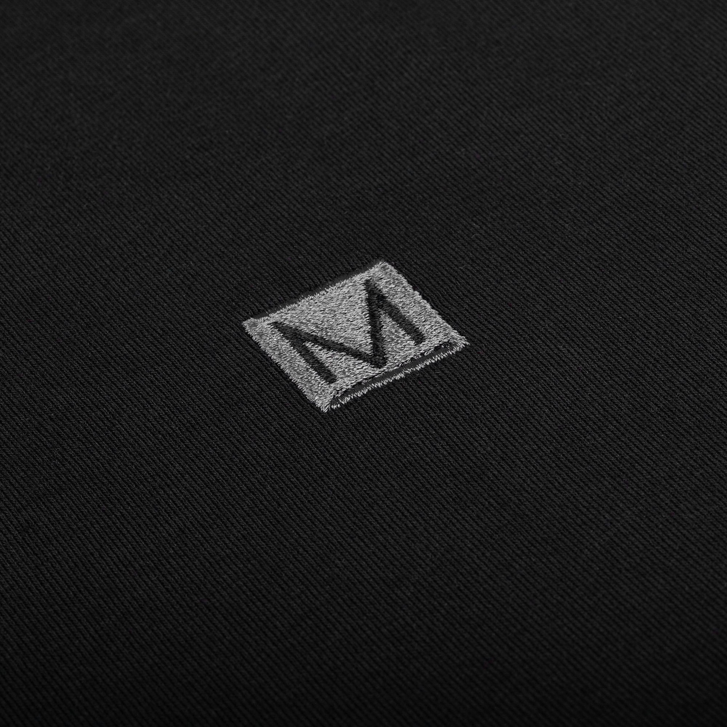 Футболка оверсайз унисекс Vozduh, черная с логотипом