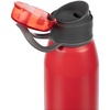 Бутылка для воды Billy Gym, матовая красная с логотипом