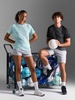 Футболка спортивная унисекс Vortex, молочно-белая с логотипом