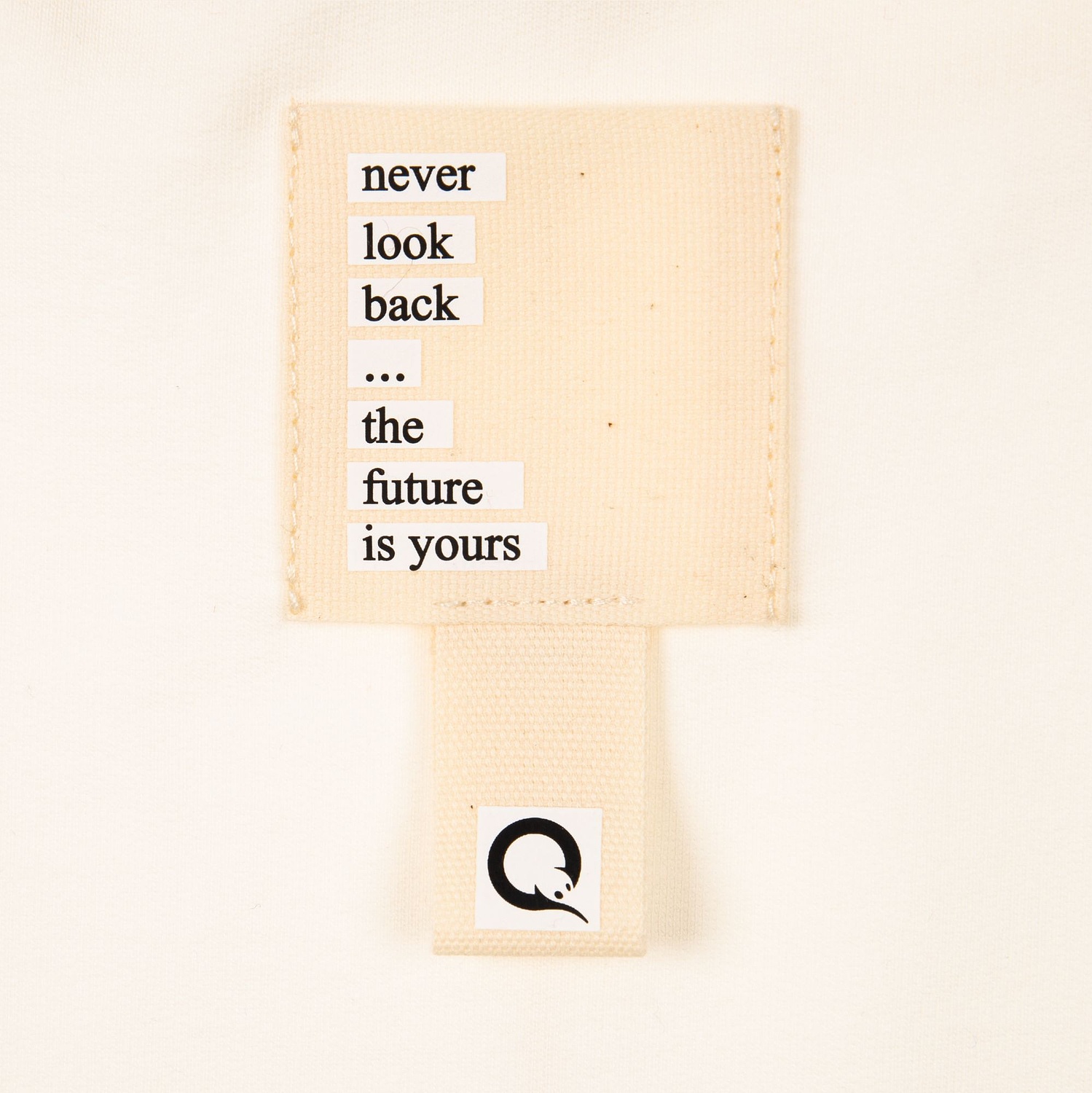 Лейбл хлопковый Doni, L, неокрашенный с логотипом