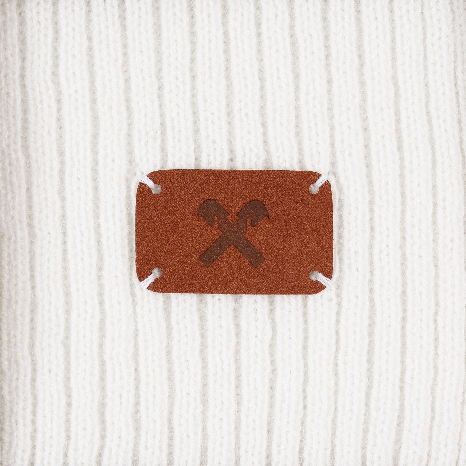 Лейбл Eta Nubuck, S, коричневый с логотипом