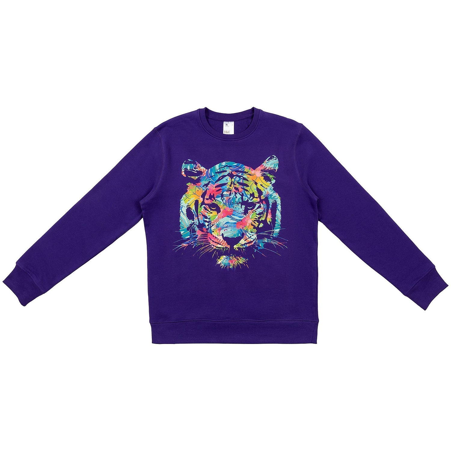 Свитшот унисекс King, ярко-синий с логотипом