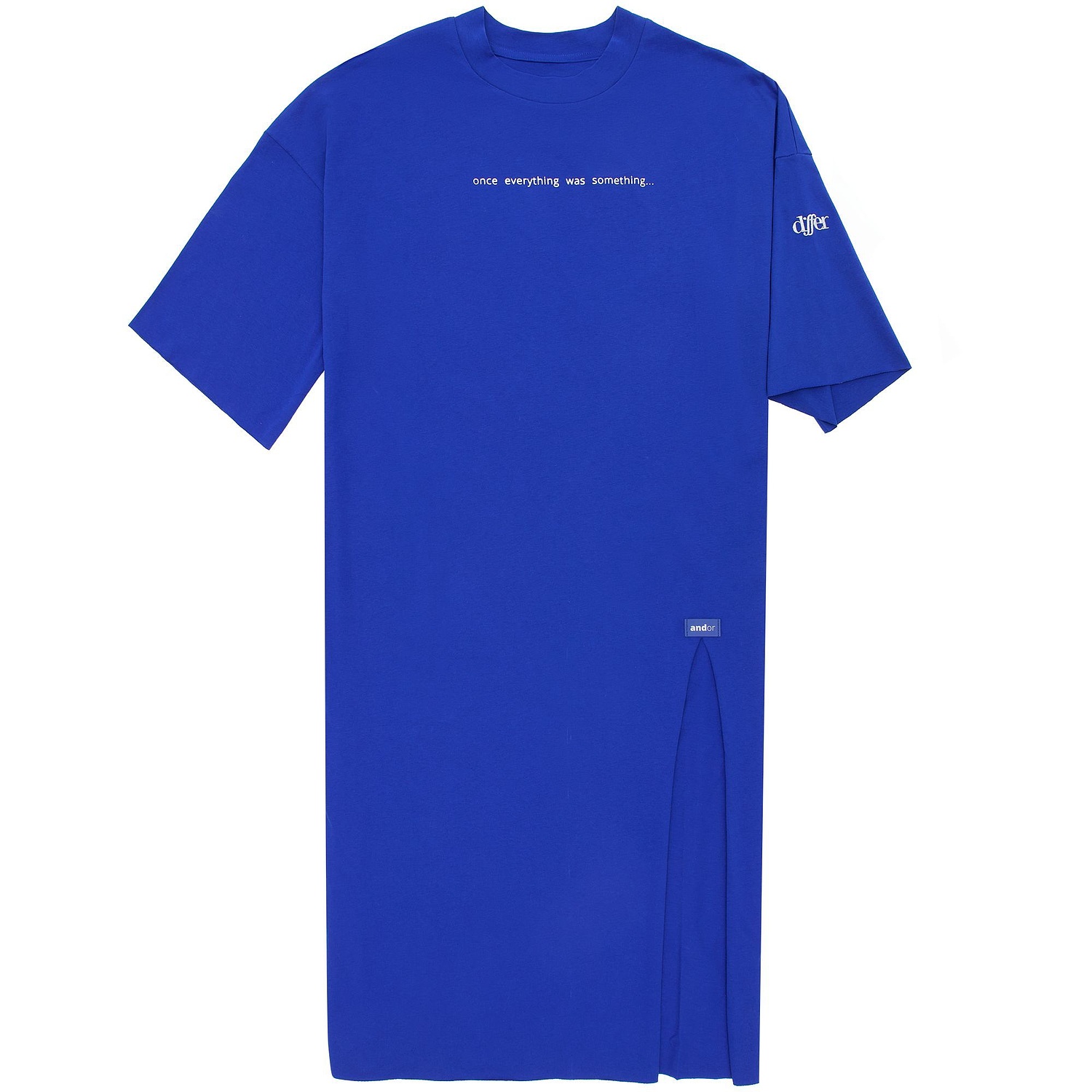 Платье D2, синее с логотипом