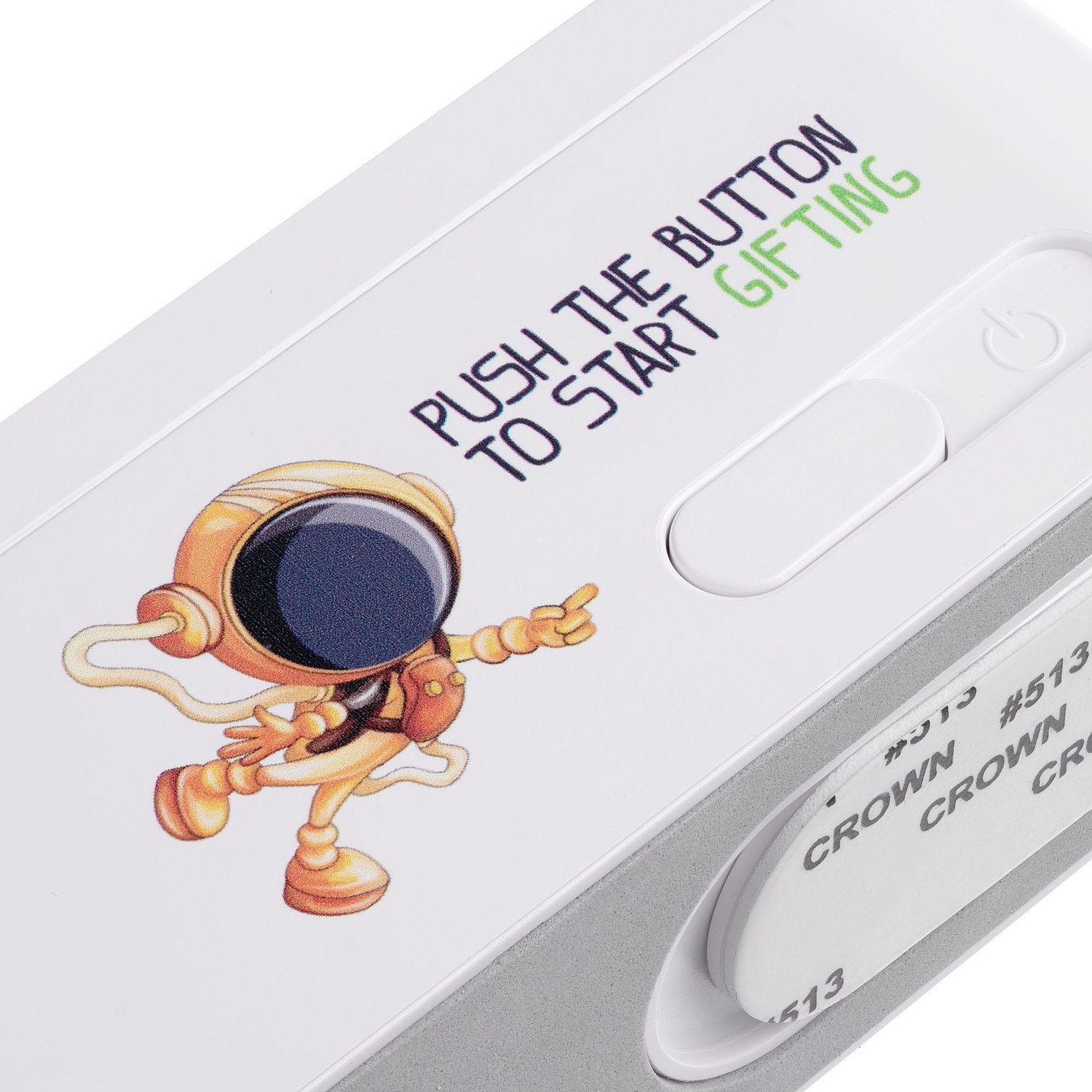 Переносная складная лампа moveLight, белая с логотипом