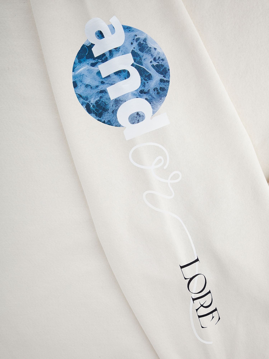 Свитшот унисекс S1, молочно-белый с логотипом