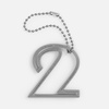 Подвеска Symbol, 3D-печать на заказ, цифра 2 с логотипом