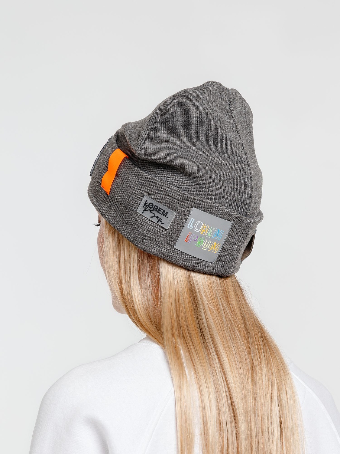 Шапка Real Talk, серая с логотипом