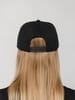 Бейсболка Snapback с прямым козырьком, черная с логотипом