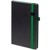 Ежедневник Ton Black, недатированный, черный с зеленым с логотипом