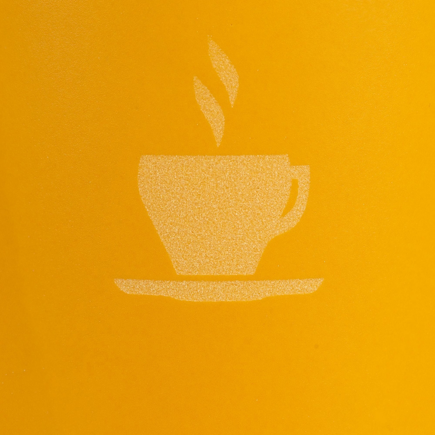 Кружка с пробковой подставкой Corky, желтая с логотипом