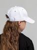 Бейсболка детская Capture Kids, белая с логотипом