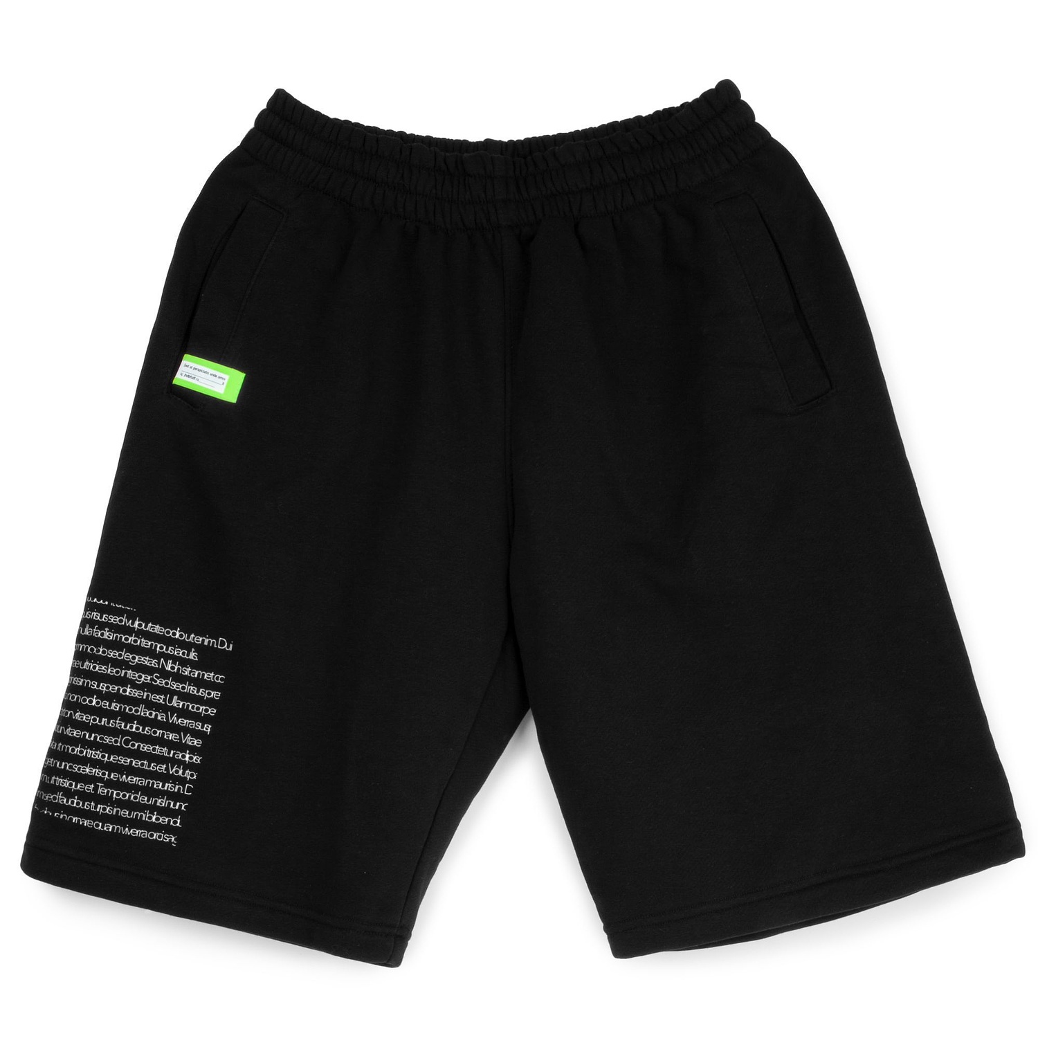 Шорты Terry, черные с логотипом