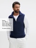 Жилет флисовый унисекс Ben Mac, темно-синий с логотипом