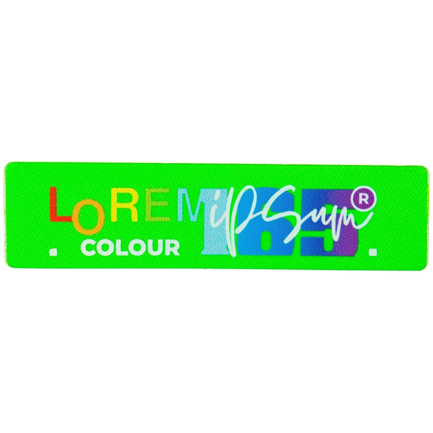 Наклейка тканевая Lunga, S, зеленый неон с логотипом