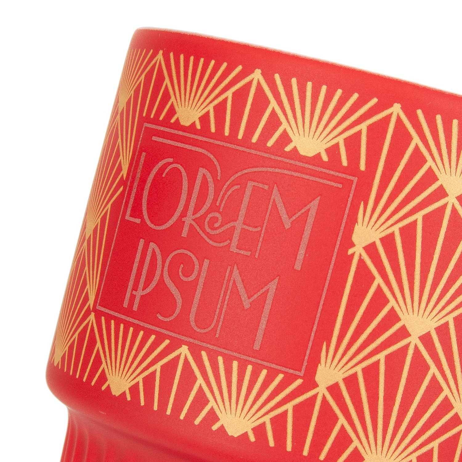 Кружка Forma Linea, красная с логотипом