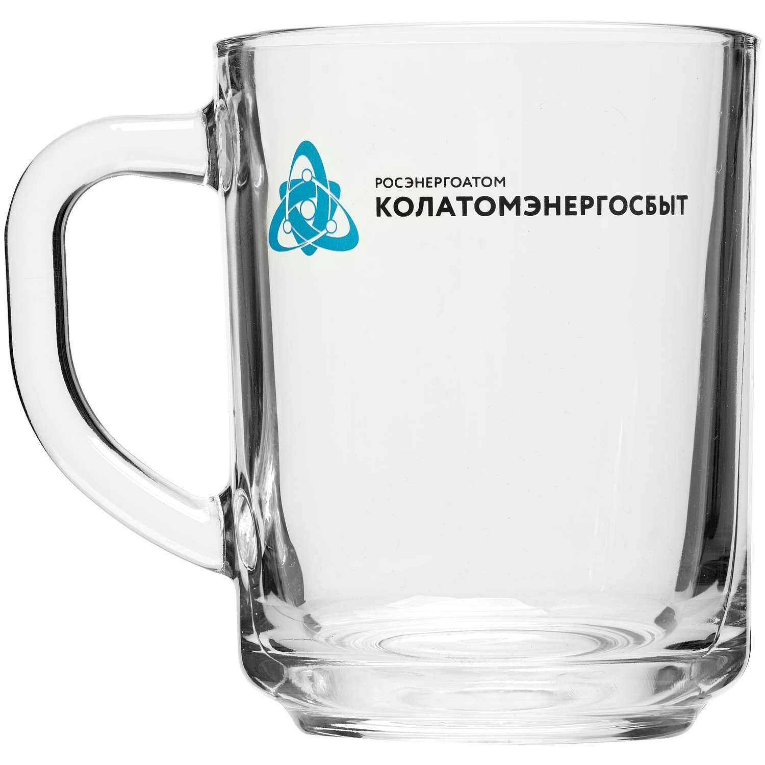 Кружка Enjoy, бесцветная с логотипом