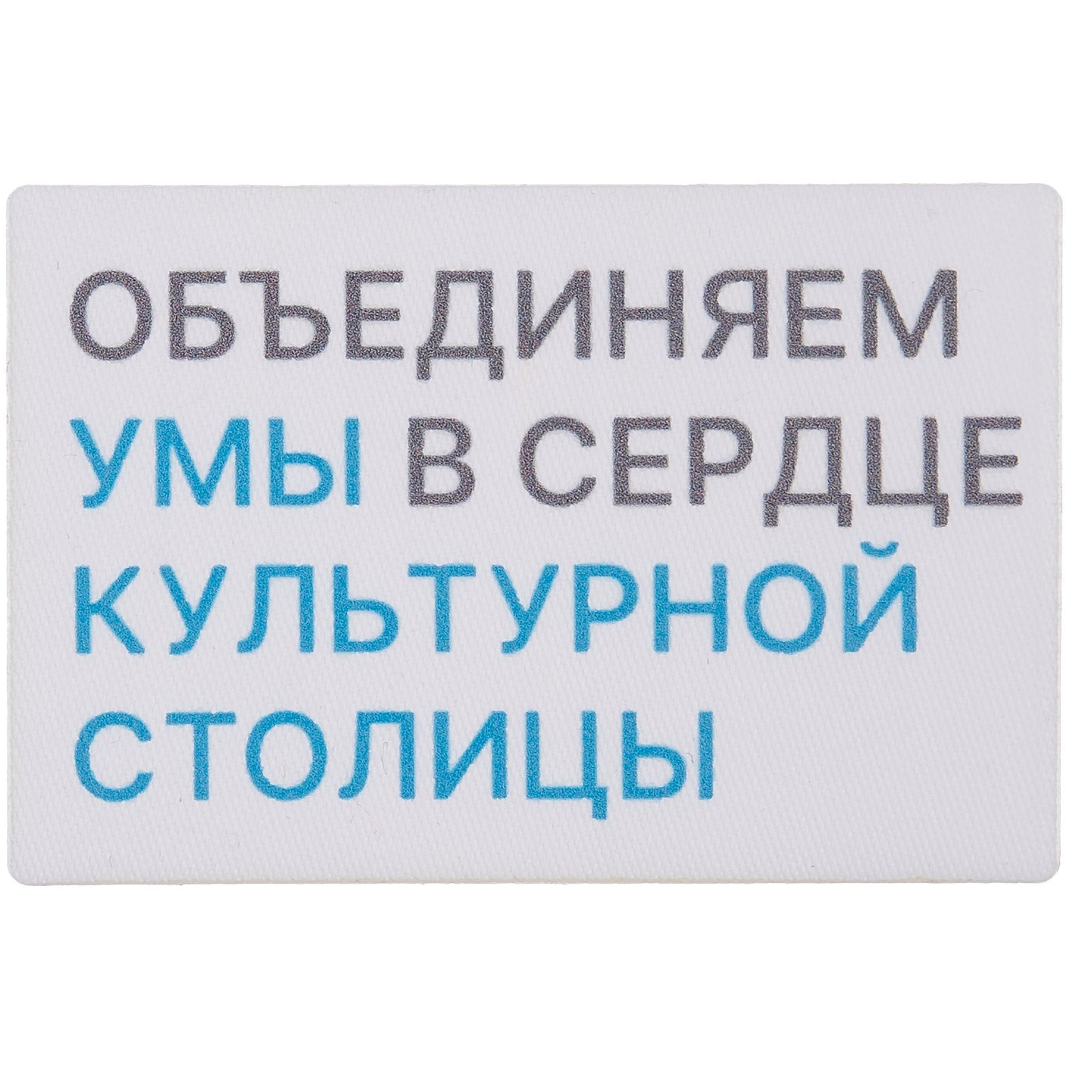 Наклейка тканевая Lunga, L, белая с логотипом