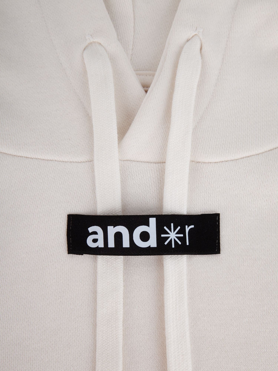 Худи унисекс H2, молочно-белое с логотипом